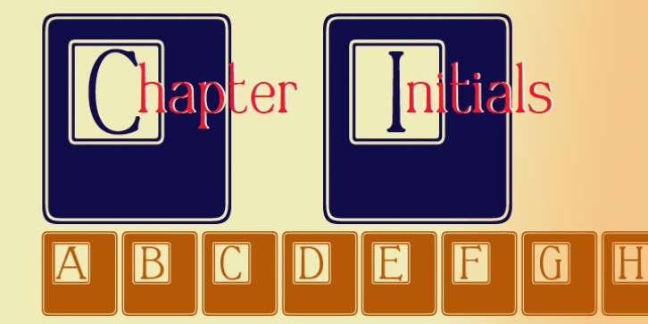Chapter Initials font preview