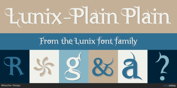 Lunix font preview