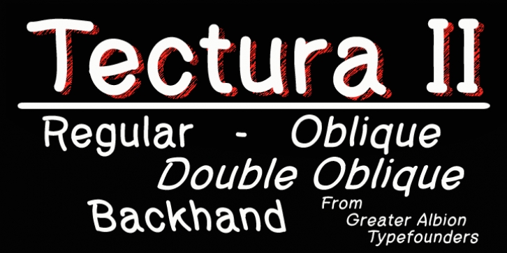 Tectura II font preview