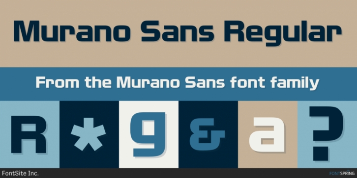 Murano Sans font preview
