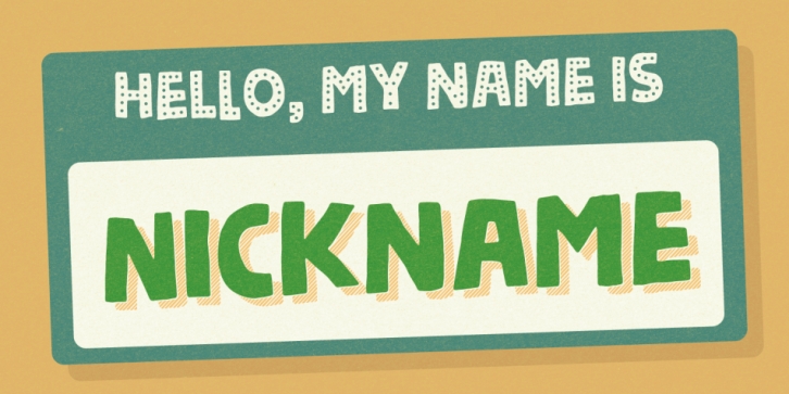 Nickname font preview