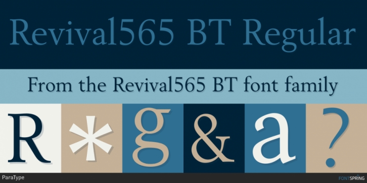 Revival565 BT font preview
