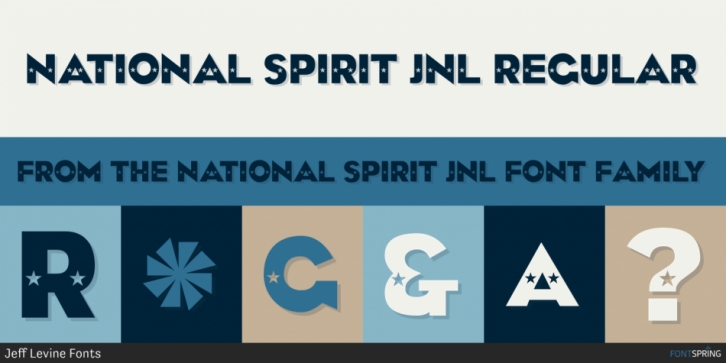 National Spirit JNL font preview