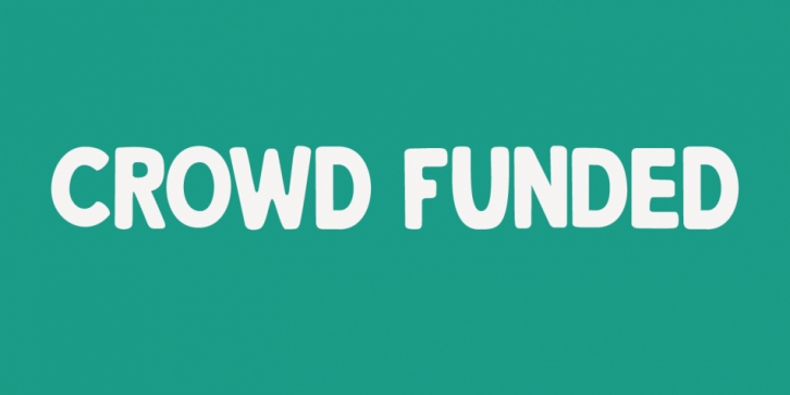 Crowd Funded font preview