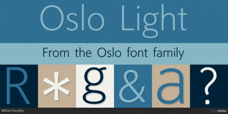 Oslo font preview