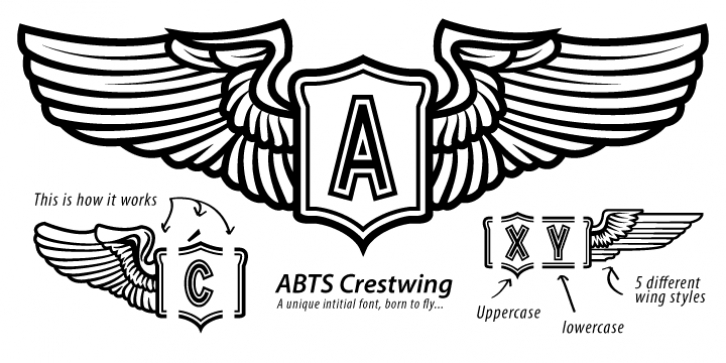 ABTS Crestwing font preview