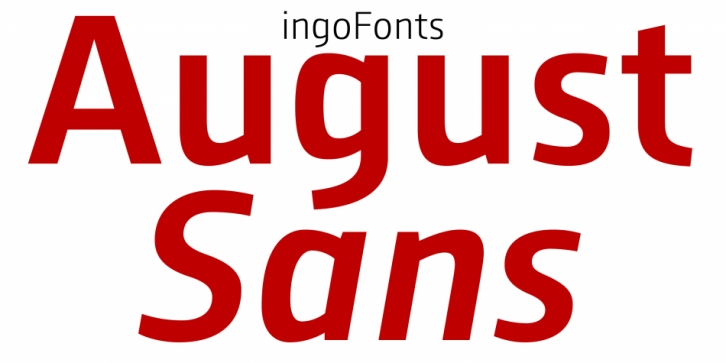 August Sans font preview