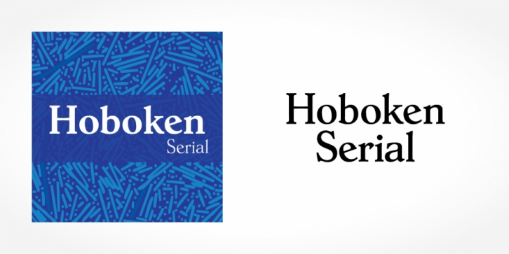 Hoboken Serial font preview