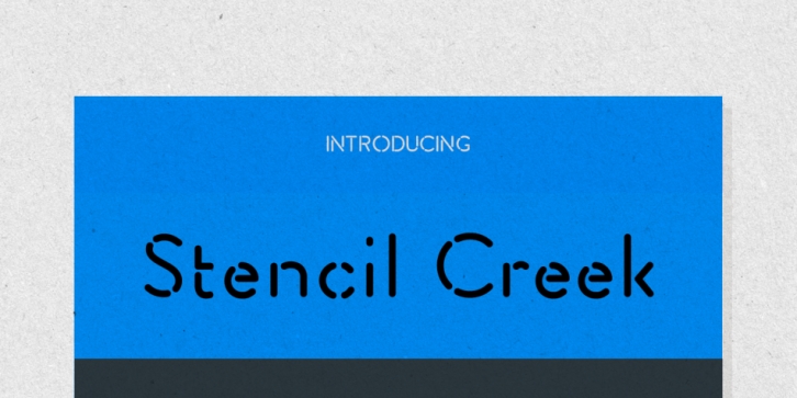 Stencil Creek font preview