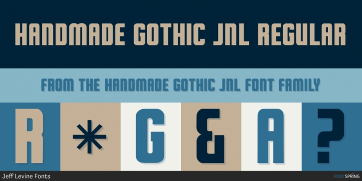 Handmade Gothic JNL font preview