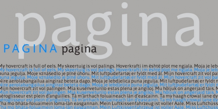 Pagina font preview