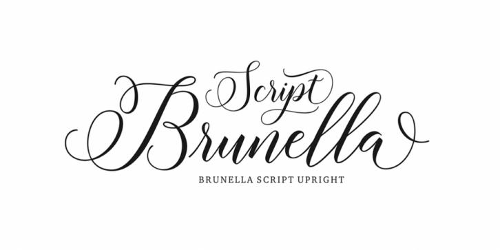 Brunella Script font preview