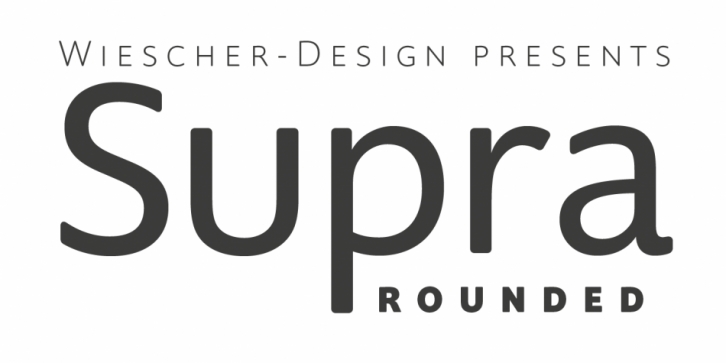 Supra Rounded font preview