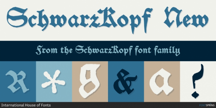 SchwarzKopf font preview