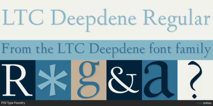 LTC Deepdene font preview