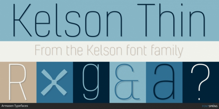 Kelson font preview