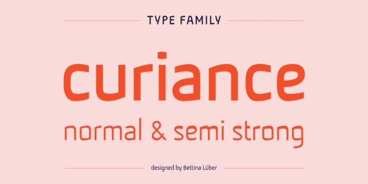 Curiance font preview