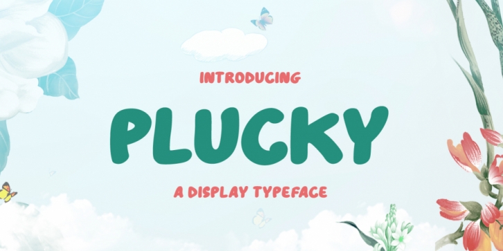 Plucky font preview