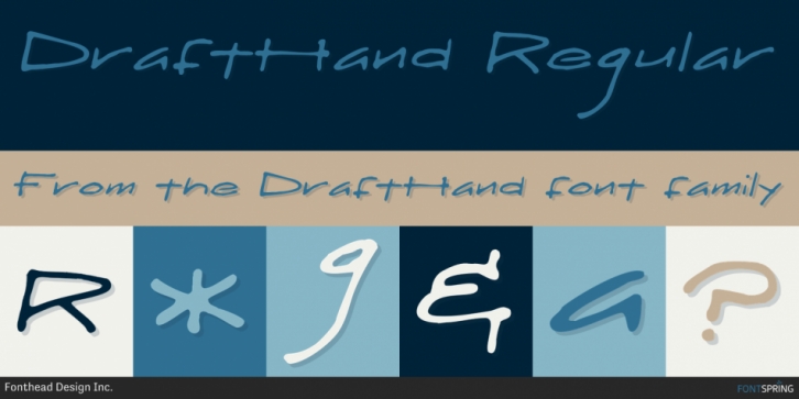 DraftHand font preview