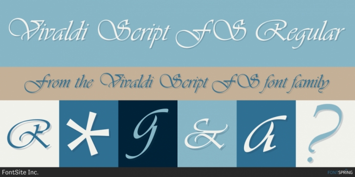Vivaldi Script FS font preview