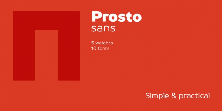 TT Prosto Sans font preview