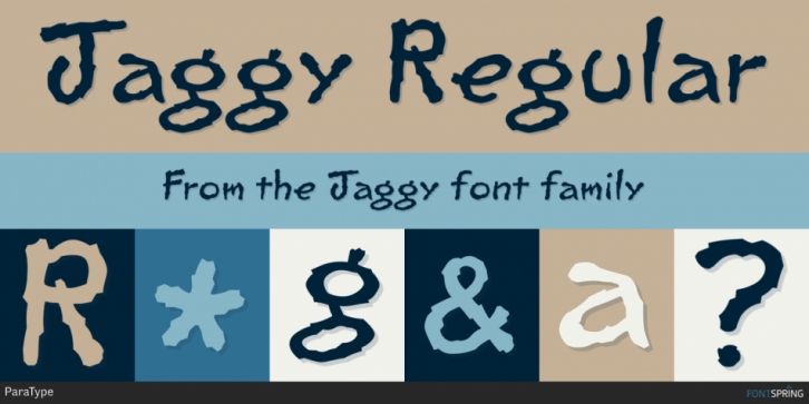 Jaggy font preview
