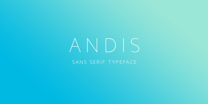 Andis font preview