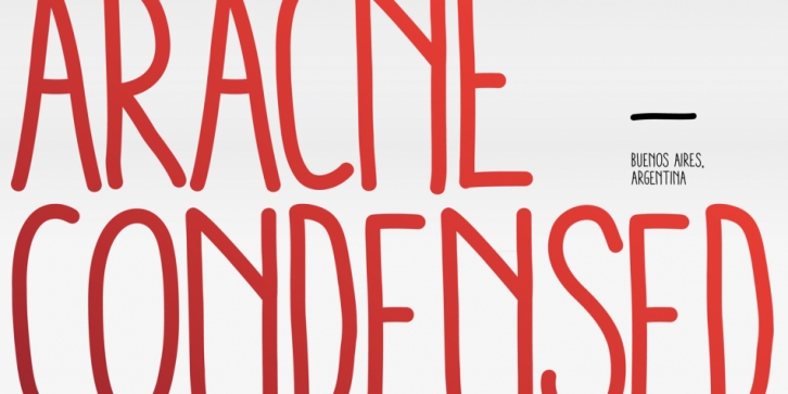 Aracne Condensed font preview