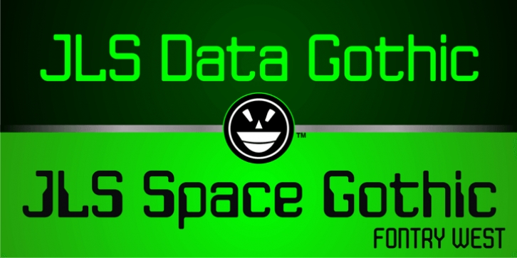 JLS Data Gothic font preview