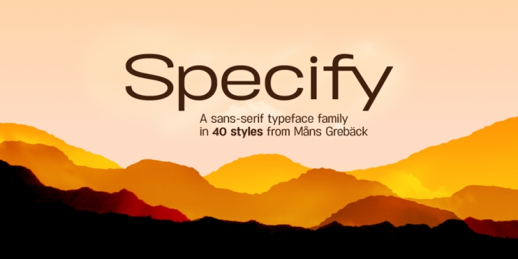 Specify font preview
