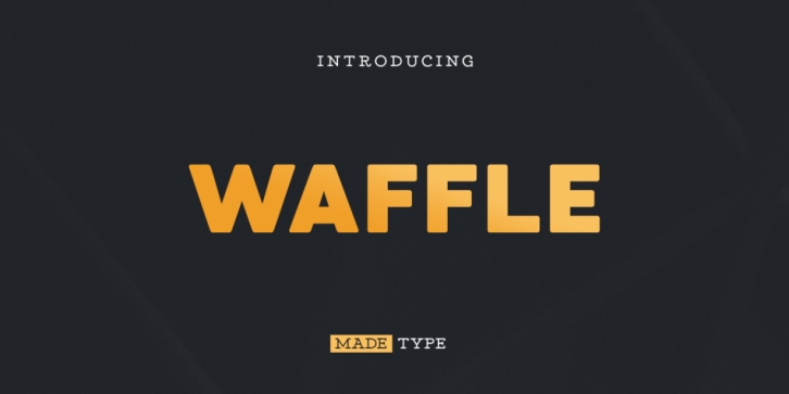 MADE Waffle font preview