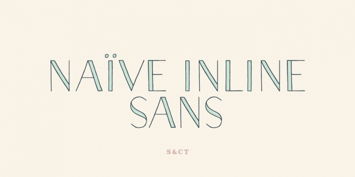 Naive Inline Sans font preview