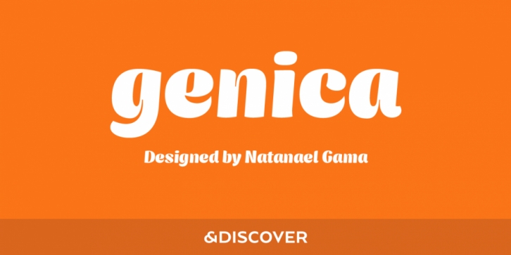 Genica font preview