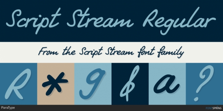 Script Stream font preview