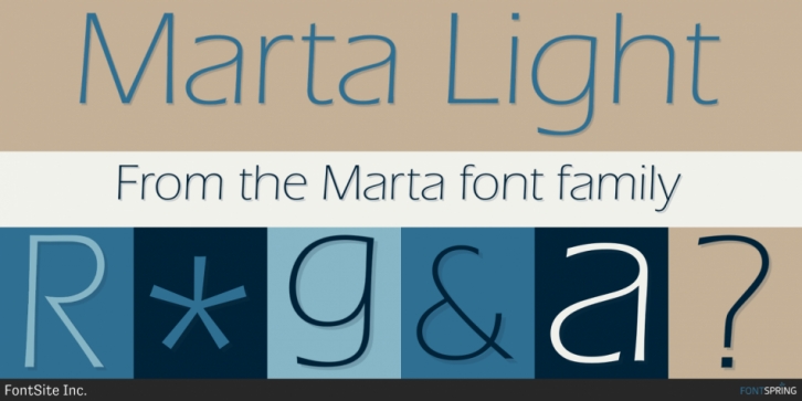 Marta font preview
