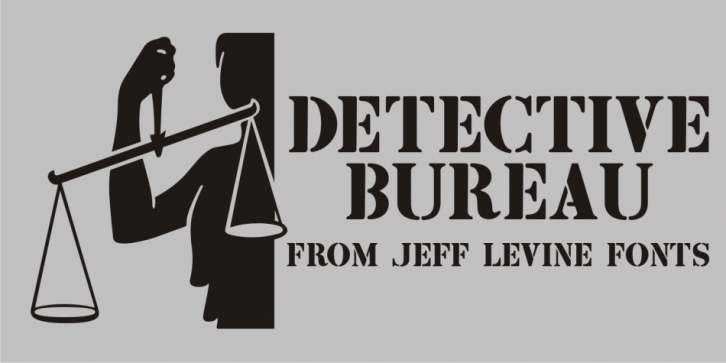Detective Bureau JNL font preview