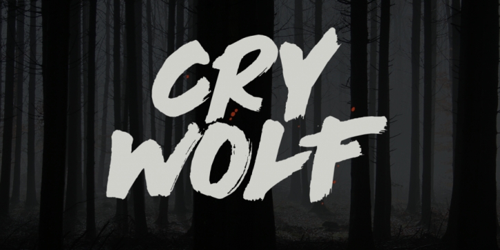 Cry Wolf font preview