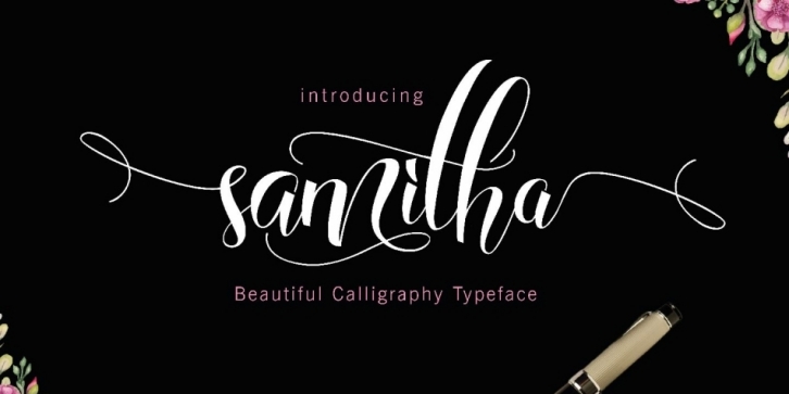 Samitha Script font preview
