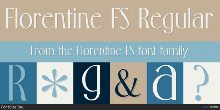 Florentine FS font preview