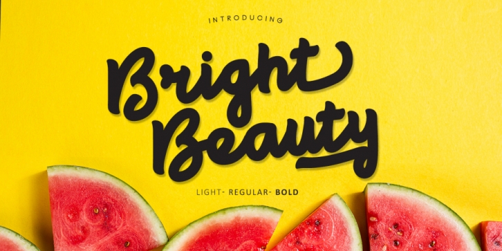 Bright Beauty font preview