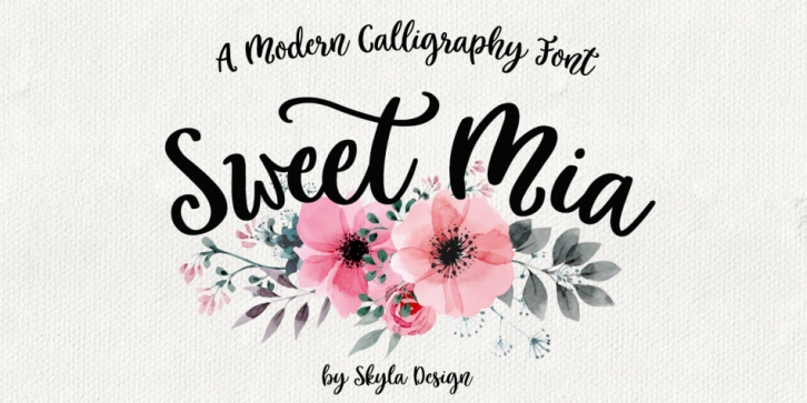 Sweet Mia font preview