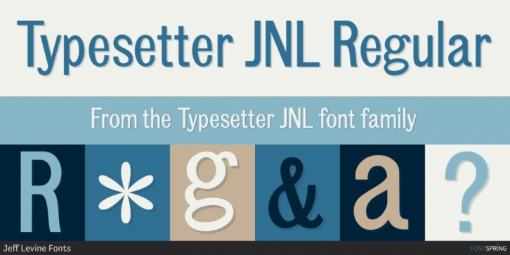 Typesetter JNL font preview