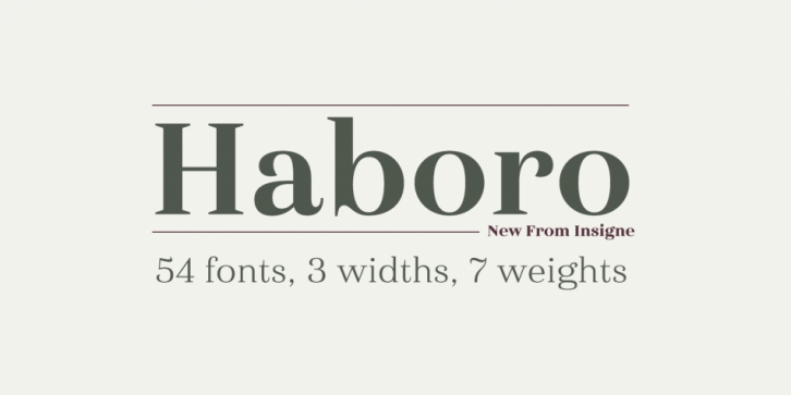 Haboro font preview