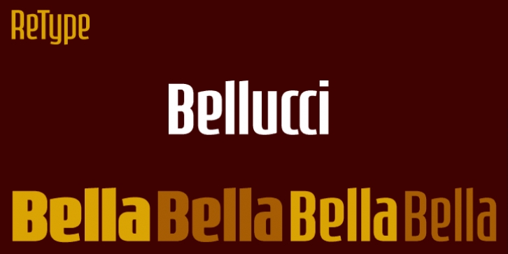 Bellucci font preview