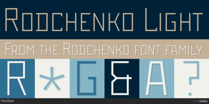 Rodchenko font preview