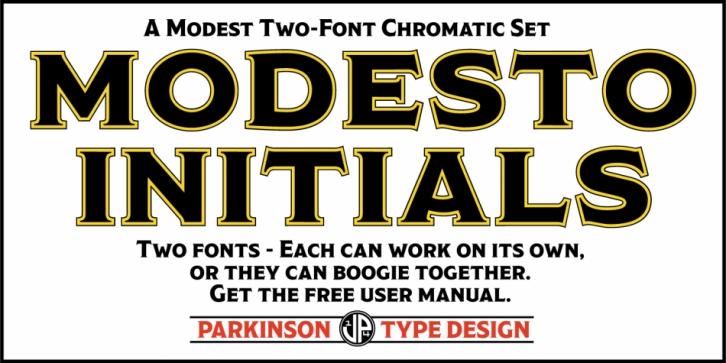 Modesto Initials font preview
