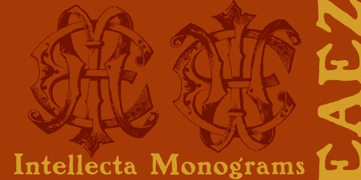 Intellecta Monograms font preview