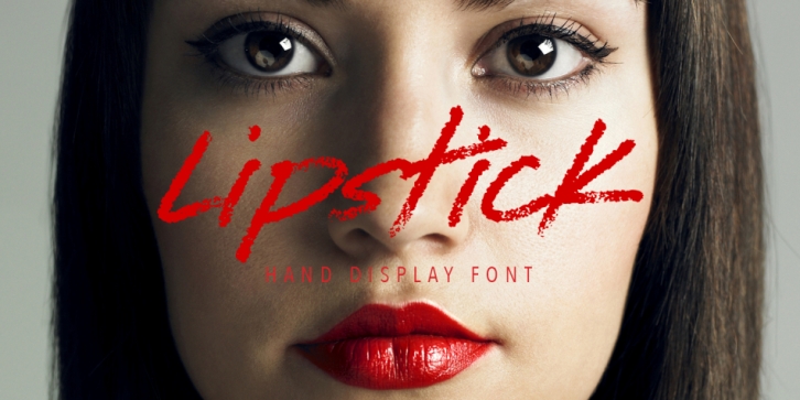 Lipstick On The Mirror font preview