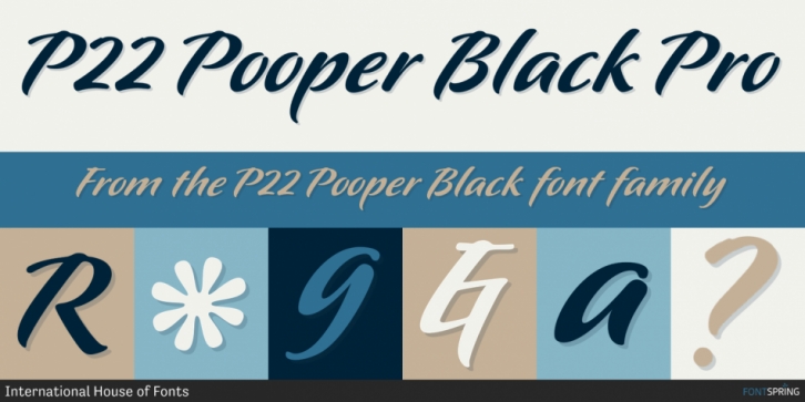 P22 Pooper Black font preview