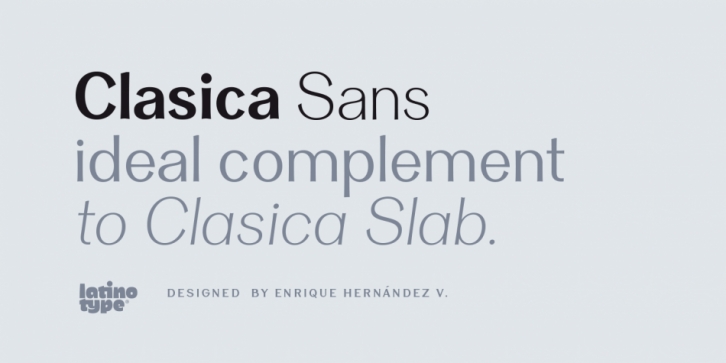 Clasica Sans font preview